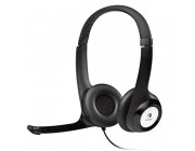 Logitech USB Headset H390, Noise-canceling Microphone, Headset: 20–20,000 Hz, Microphone: 100–10,000 Hz, In-line audio controls, USB, Black